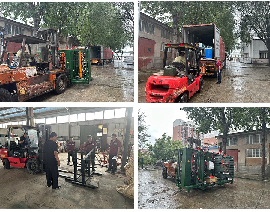 土耳其客戶訂購插絲機設備——裝車發貨